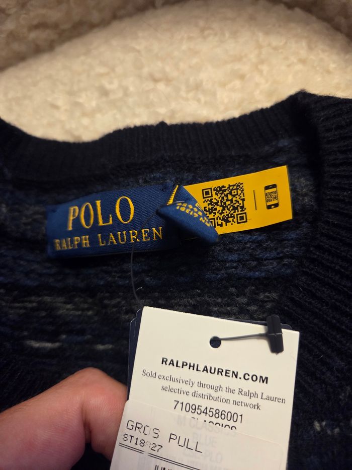📌 Pull Ralph Lauren 100% Laine – Neuf avec Étiquette (M) - photo numéro 4