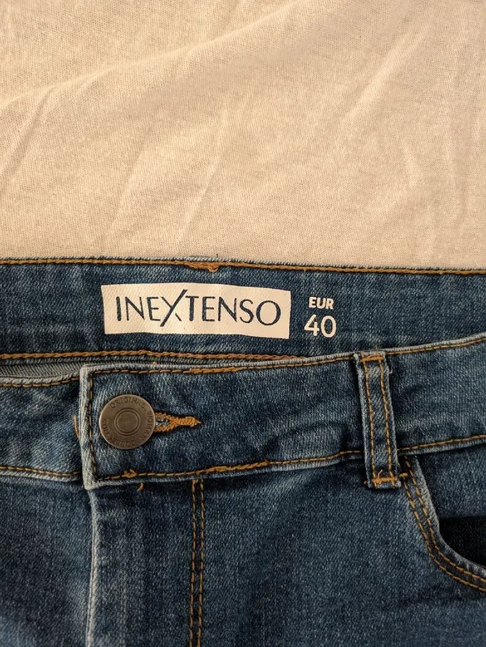 Short en Jean InExtenso - Taille 40 (L) - Bleu Stretch Confort - photo numéro 3