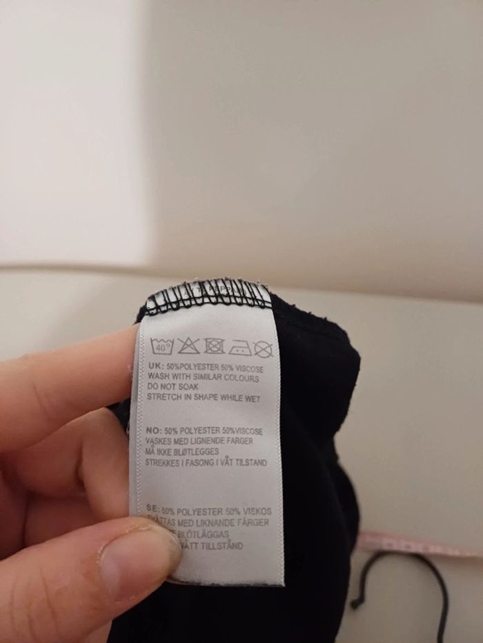 Blouse noire chic cache-coeur légère Bik Bok taille S 36 - photo numéro 9