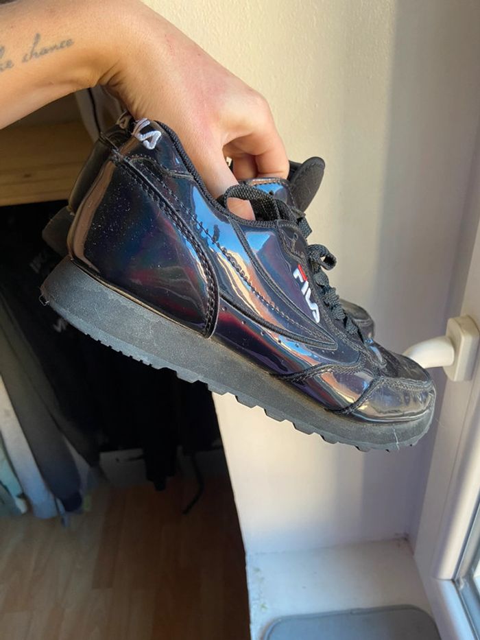 Basket Fila noires vernies - photo numéro 9