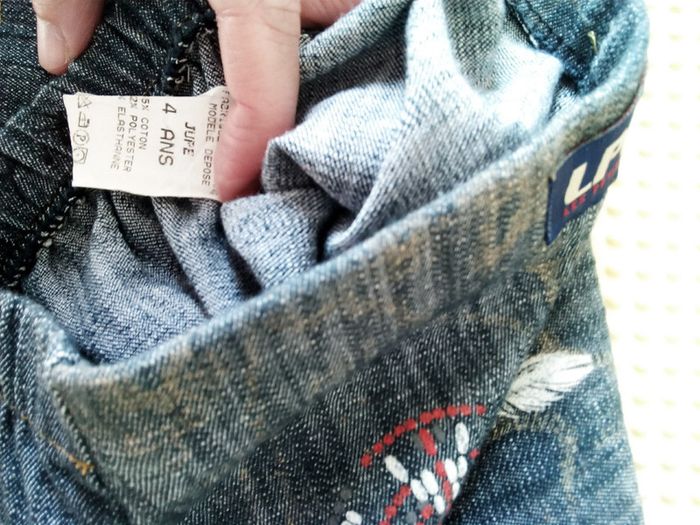 Jupe en jeans 4ans style pocahontas - photo numéro 7