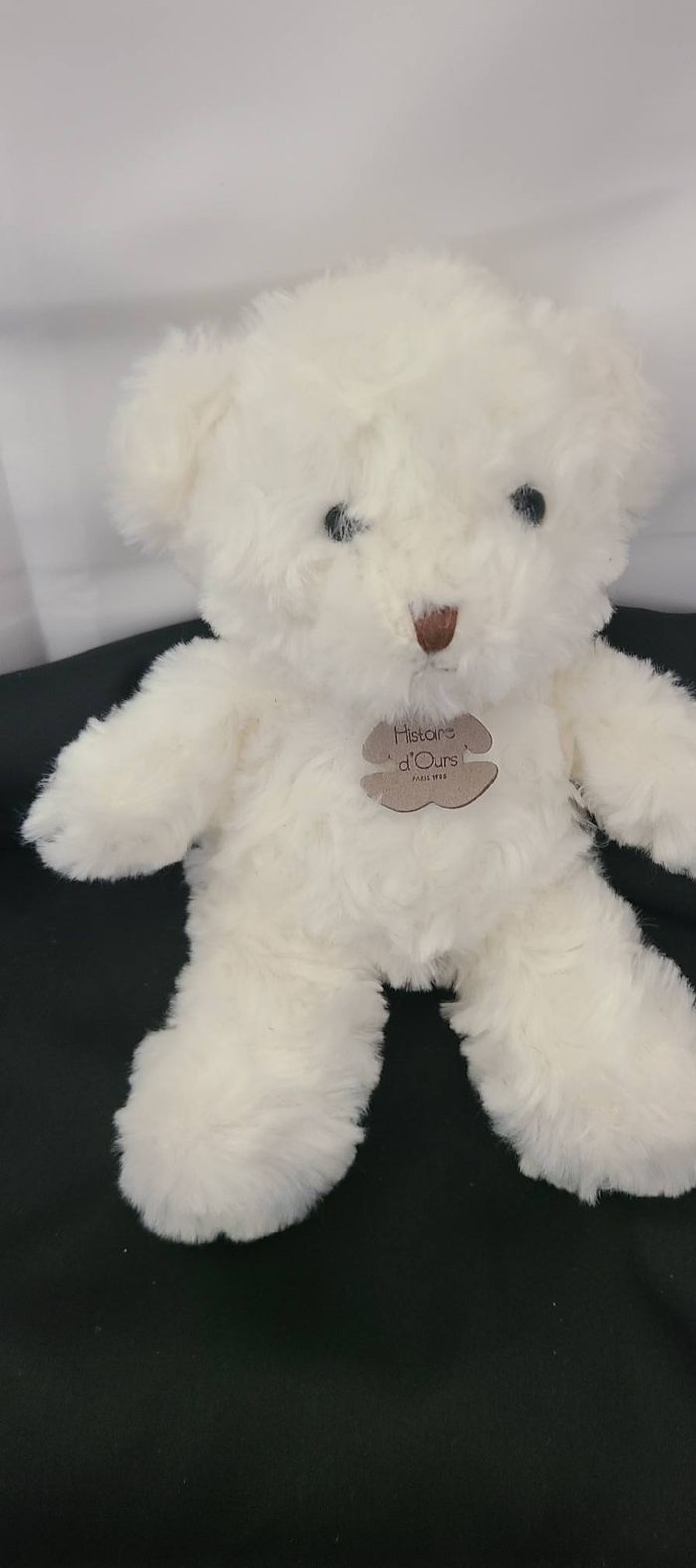Peluche doudou ours blanc HISTOIRE D'OURS - photo numéro 6