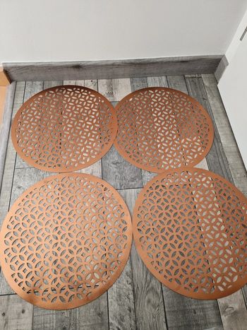 Linge de table cuivré