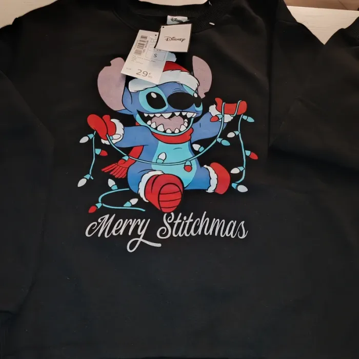 🧣Sweat pull Stitch Disney taille S noir Hiver Noël 🧣 - photo numéro 4