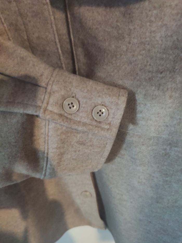 H&M Veste surchemise beige S - photo numéro 6