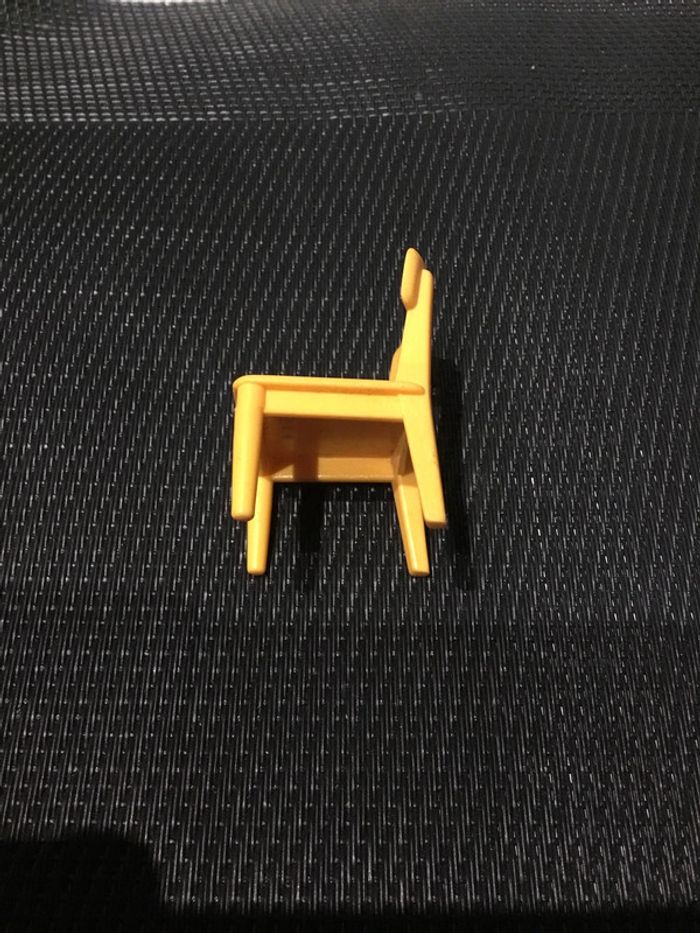 Playmobil chaise jaune 6119 commissariat police pièces détachées - photo numéro 3