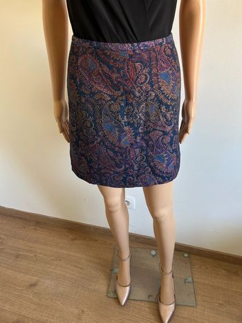Jupe imprimée pailletée neuve Morgan taille 42 (taille petit)