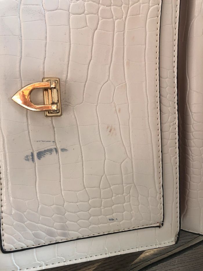 Sac blanc croco effet luxe - Tendance & Chic - photo numéro 4