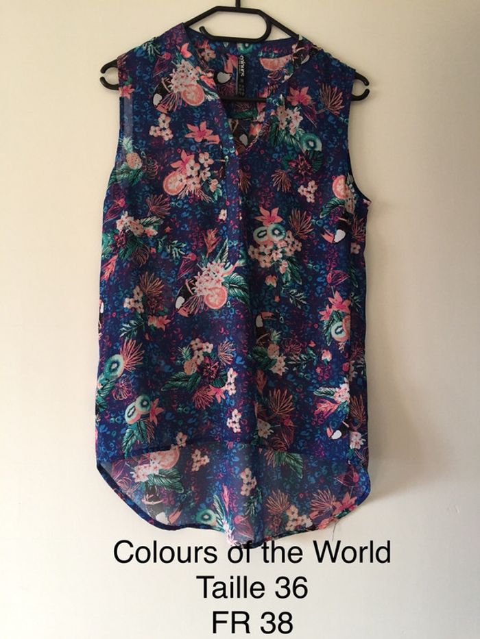 Blouse multicolore Colours of the World Taille 38