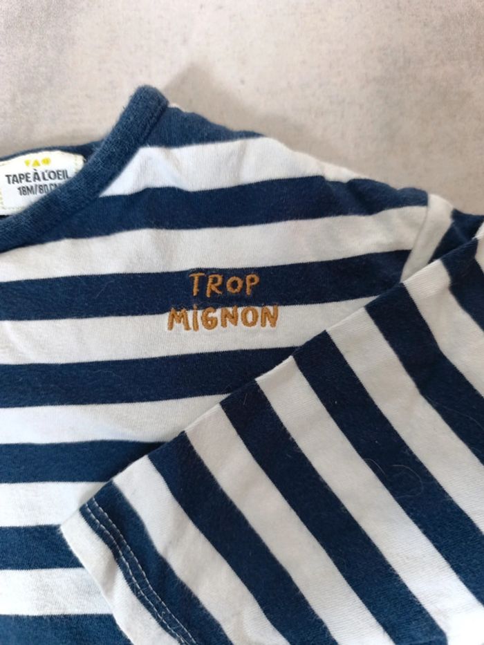 Tee shirt rayé 18M - photo numéro 2