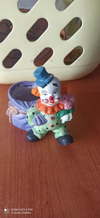 Pot de fleurs clown