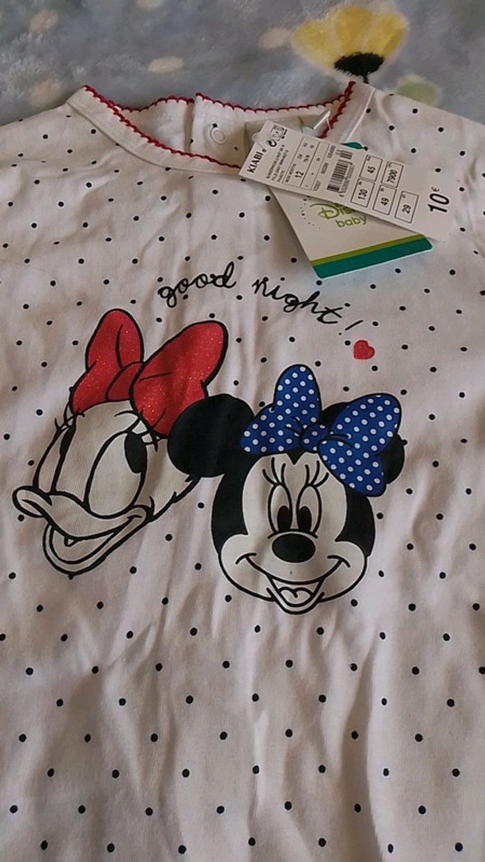 Pyjama Disney Minnie 12 mois neuf - photo numéro 2