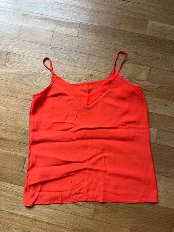 Top bretelles orangé