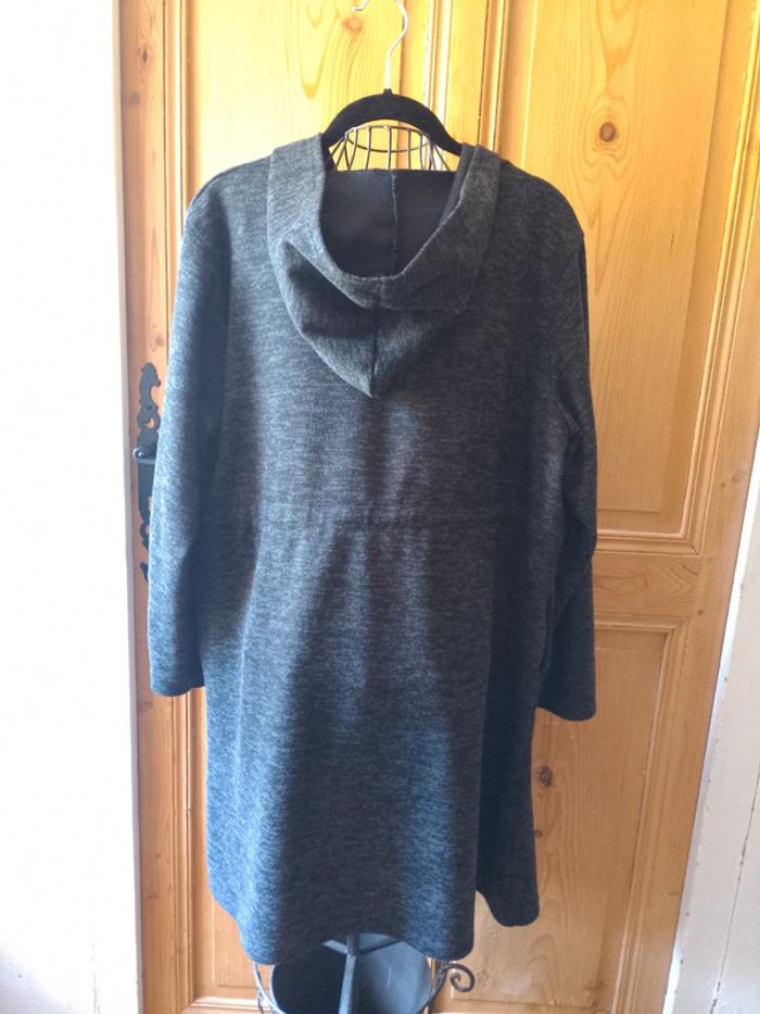 Veste à capuche gris chiné - photo numéro 2