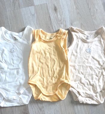 Lot 3 bodies sans manches