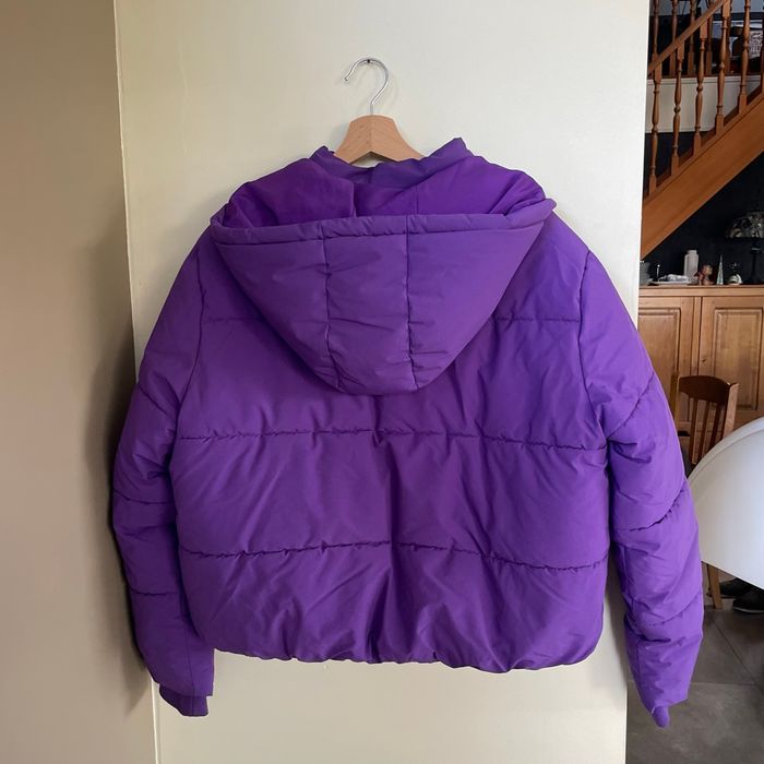 Doudoune violette BZB Taille L rembourrage chaud coupe courte V050 - photo numéro 4