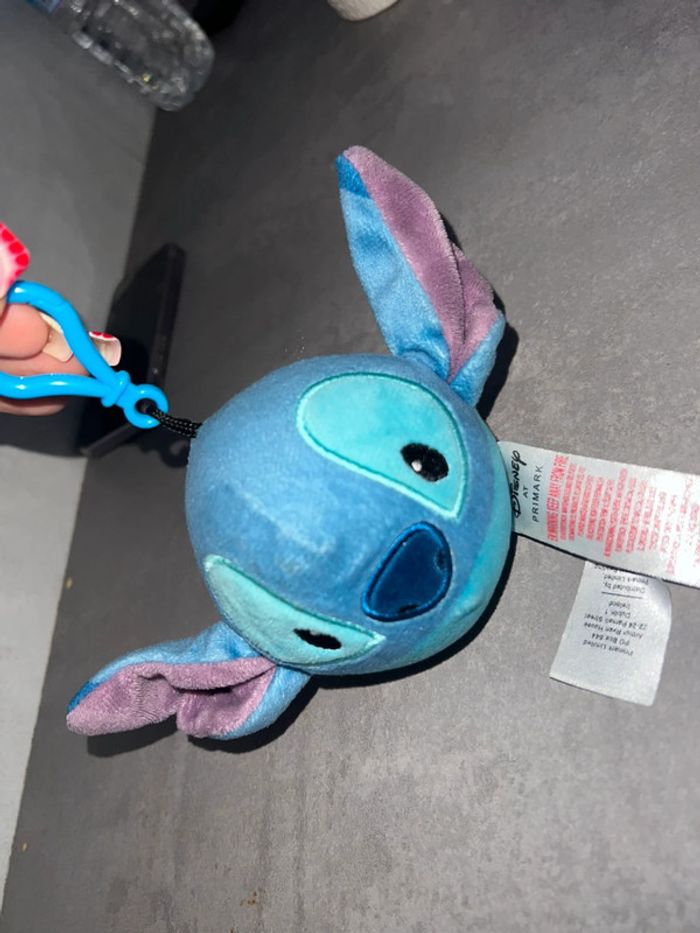 Porte clé peluche tête de stich neuf Disney - photo numéro 2