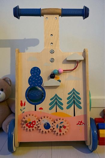 Trotteur d'activités en bois coloré - Nature & Découvertes