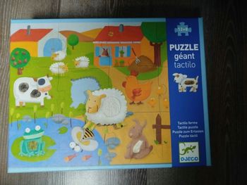 Puzzle Djeco tactile 20 pièces