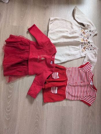 Lot robes hiver fille - 12 mois