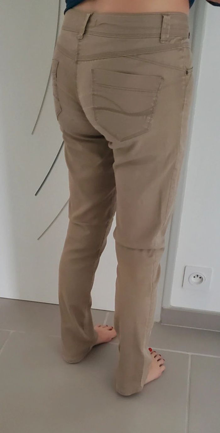 Pantalon Cache Cache 39 beige - photo numéro 2