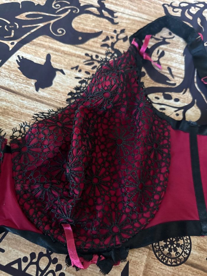 Soutien gorge rouge et noir soleil sucré - photo numéro 4