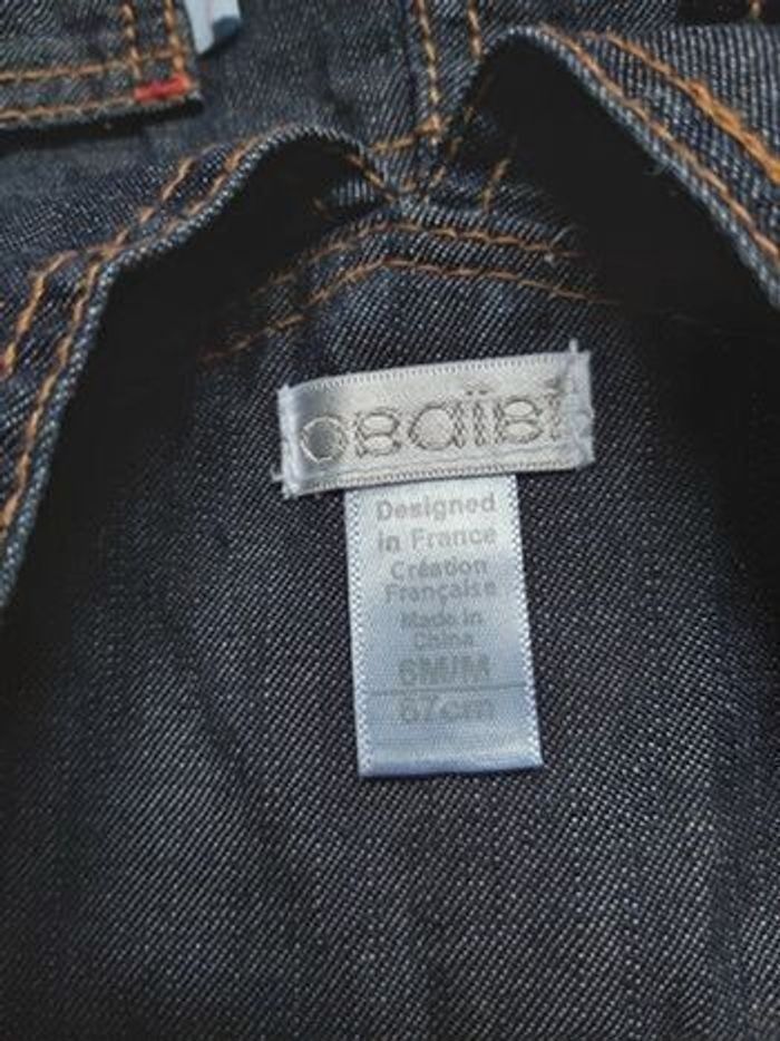 Salopette en jeans 6 mois - photo numéro 6
