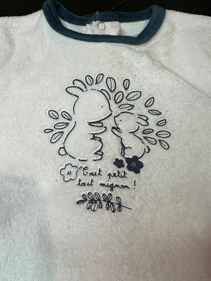 Pyjama/grenouillère velour lapins - photo numéro 2
