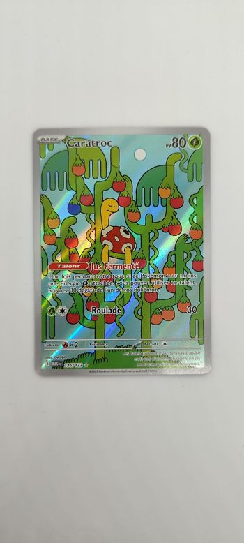 Carte pokémon caratroc 136/132