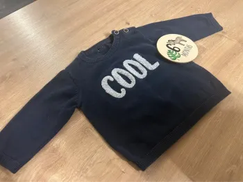Pull bleu marine Cool