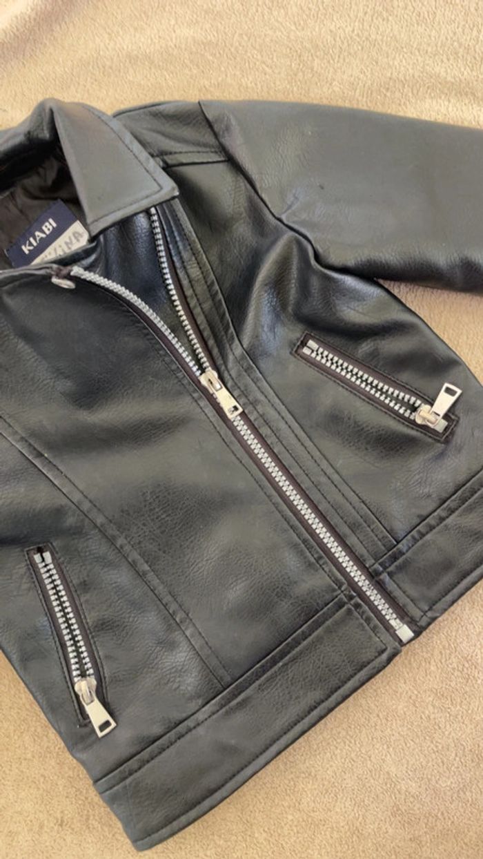 Veste en cuir fille 3ans - photo numéro 5