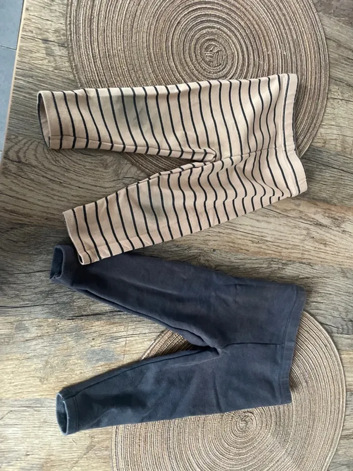 2 legging 6-9 mois