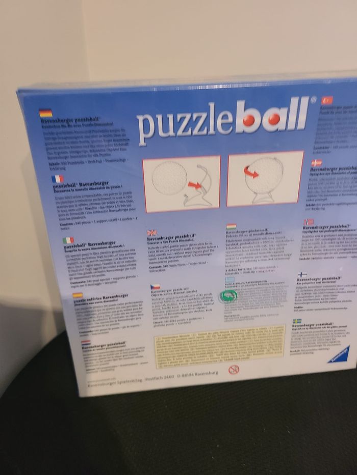 Puzzleball métallique Globe Ravensburger Puzzle Ball 540 pièces Ø 22cm 3D Terre - photo numéro 3