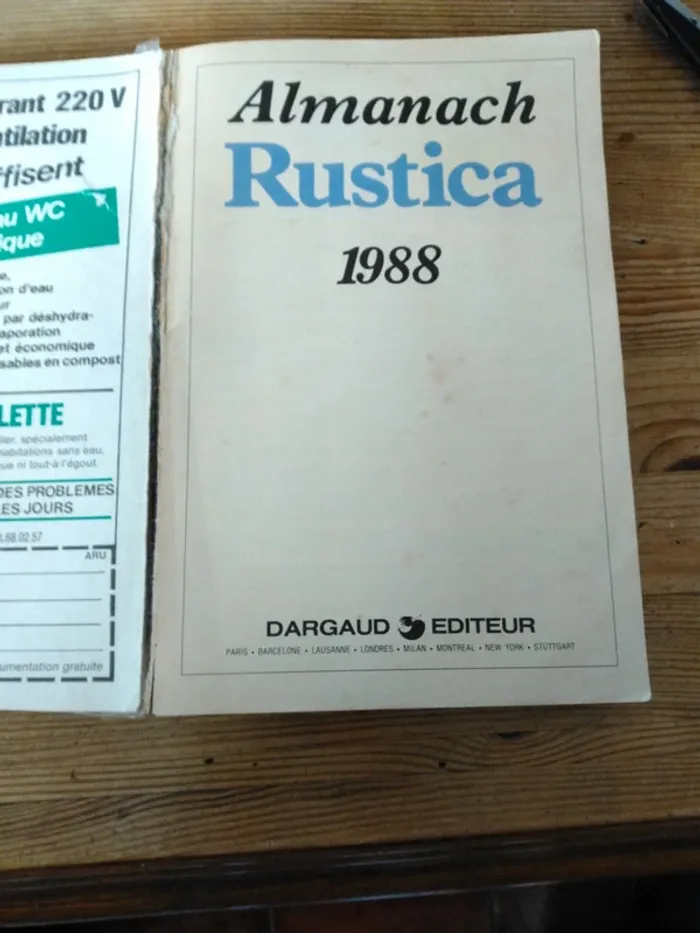 Almanach rustica de 1988 - photo numéro 2