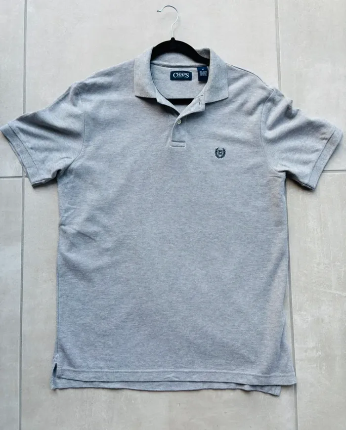 Magnifique polo homme Chaps gris neuf