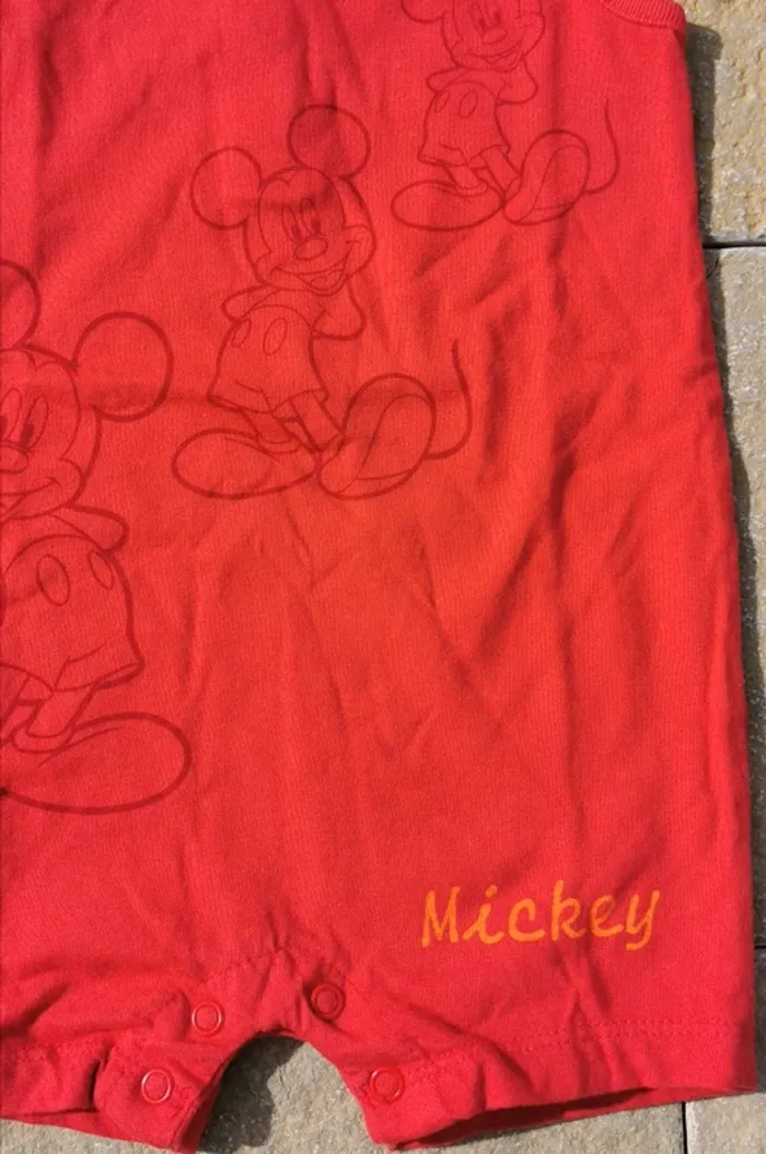 Grenouillère été disney mickey 6 mois - photo numéro 2