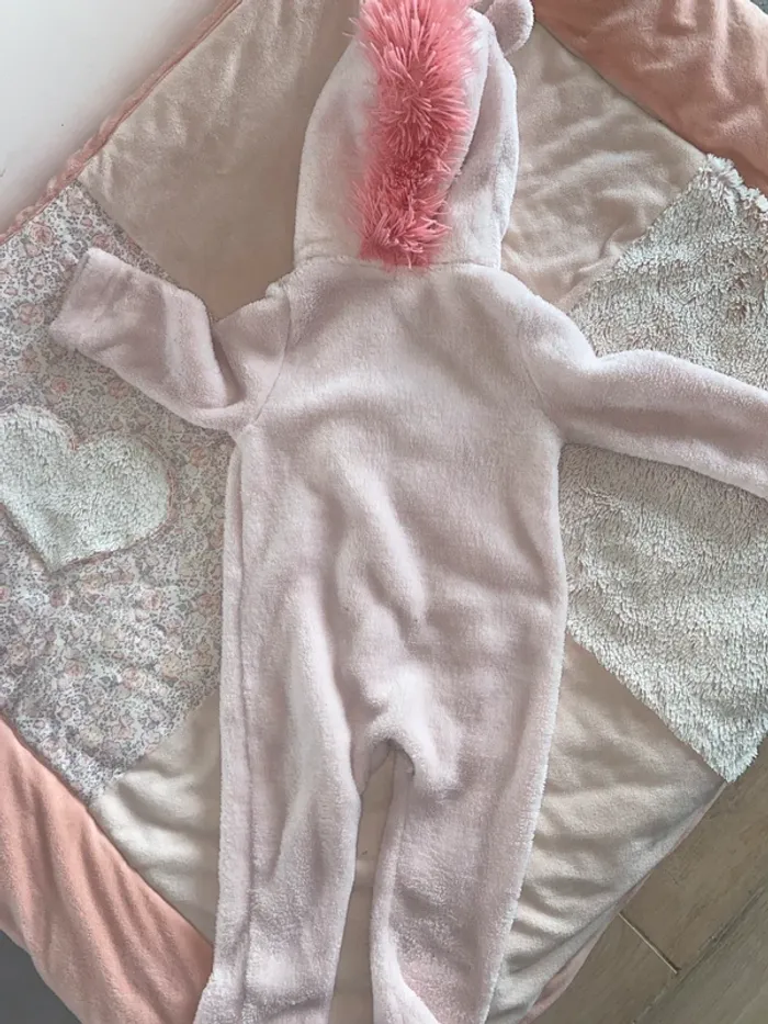 Combinaison pyjama Inextenso bébé licorne rose 🦄 80 cm - photo numéro 7