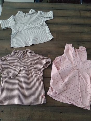 Lot de 3 sous pull 2 ans fille 86 cm