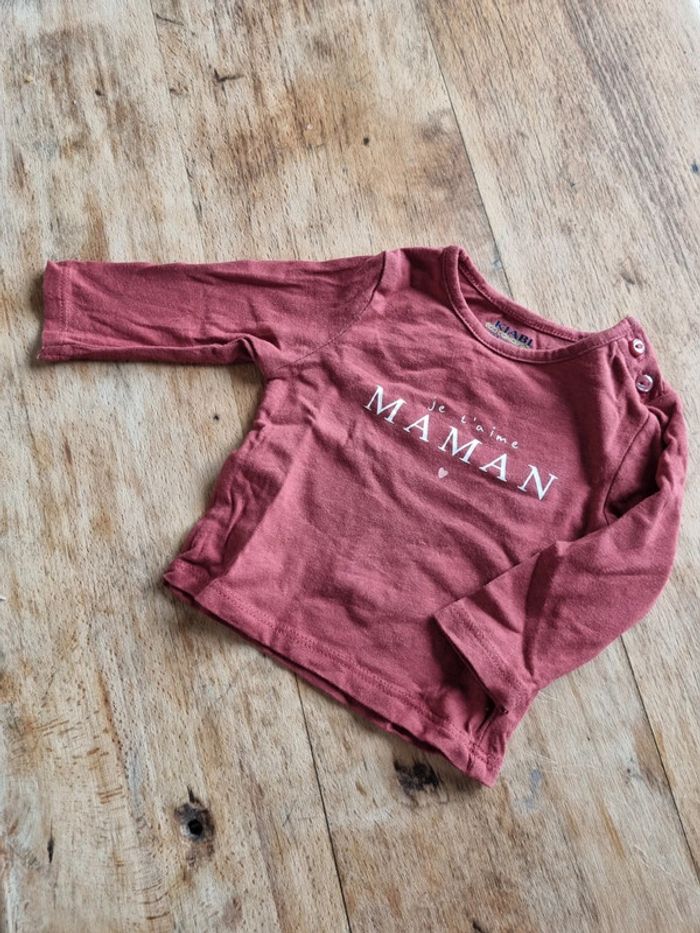 T shirt manche longue Kiabi