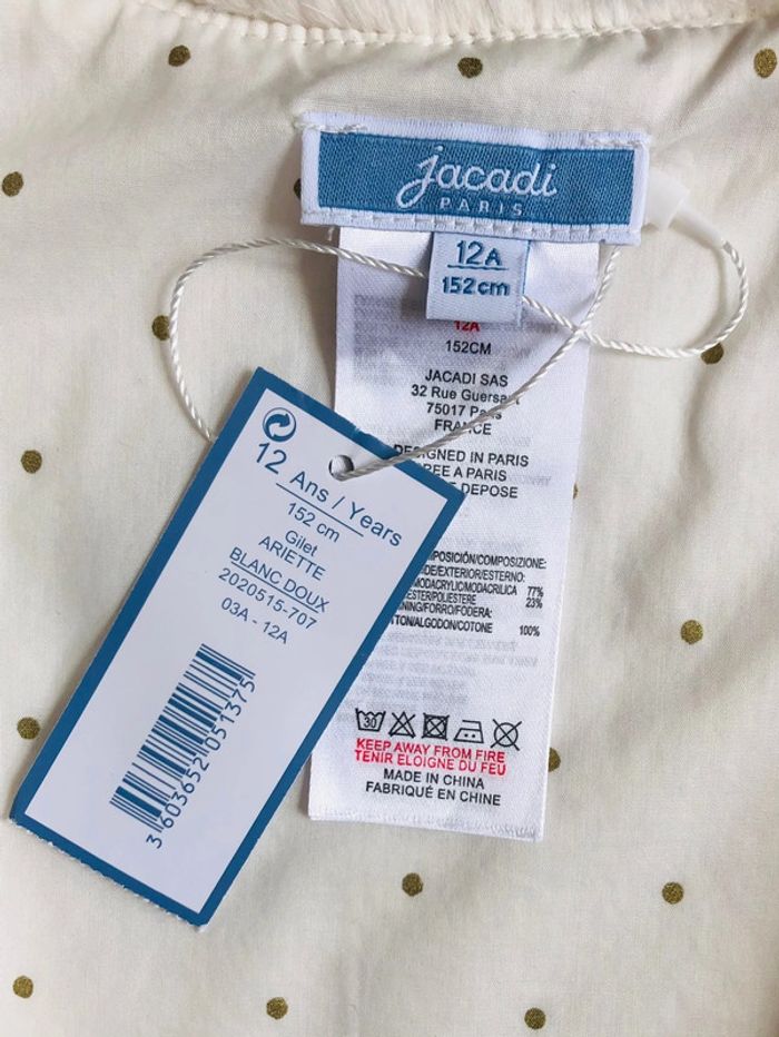 Cardigan chaud en fausse fourrure collection Noël Jacadi T-12 ans - photo numéro 4