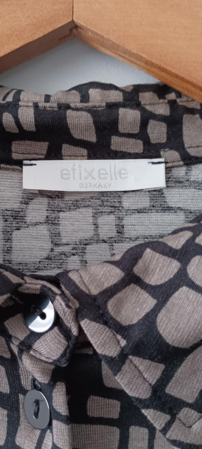 Chemise imprimée manches 3/4 "Efixelle" Taille 46 - photo numéro 3