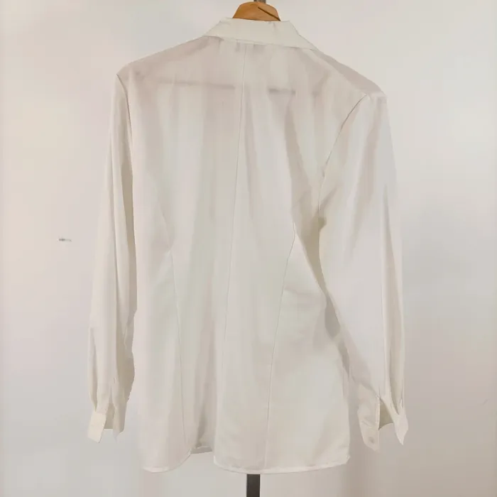 Chemise blanche élégante à col travaillé - Elegancia - T. M/L estimée A429 - photo numéro 2