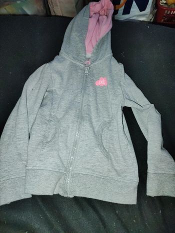 Sweat la halle 4 ans gris et rose