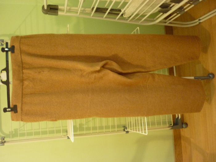 Pantalon droit extensible beige camel Anne Weburn - photo numéro 2