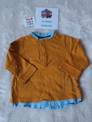 Tshirt 2 en 1 12 mois tape a l oeil