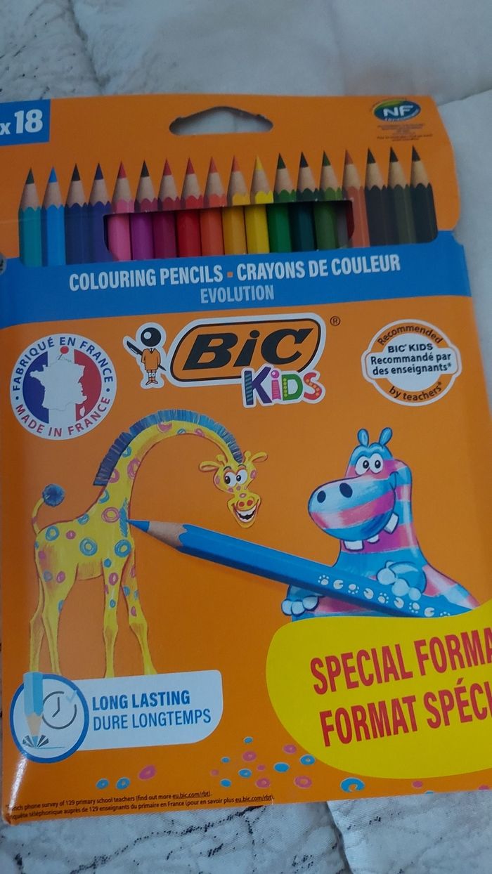 Crayons couleurs