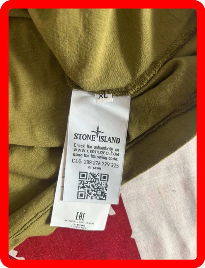 T-shirt Stone Island vert taille S - photo numéro 4