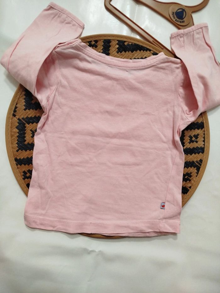 T-shirt manches longues maillot de corps 24 mois fille imprimer bicyclette - photo numéro 4
