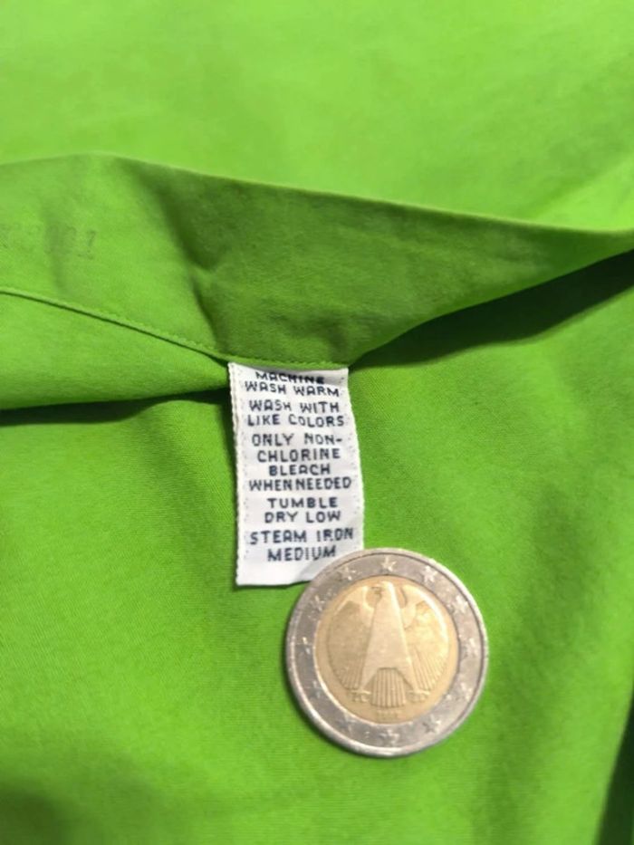 Chemise Ralph Lauren - Blake - Logo brodé bleu - Vert clair - Taille XL - photo numéro 10