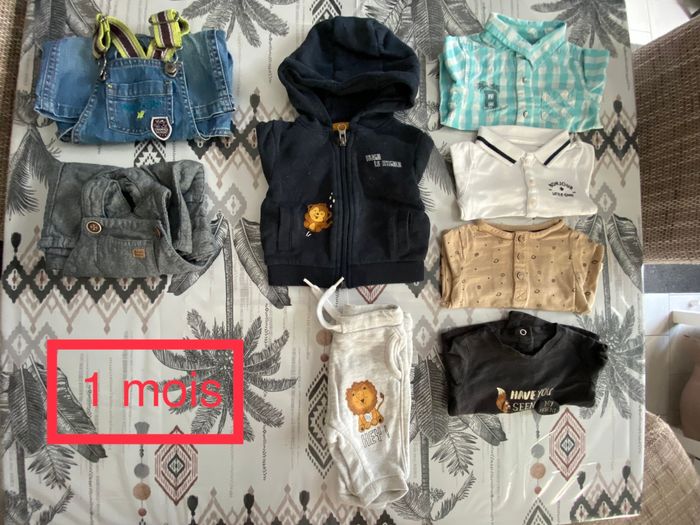 Lot vêtements bébé garçon 1/3/6mois